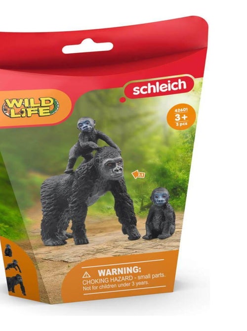 Figurines Wild Life : Famille de Gorilles des Plaines - Kiabi