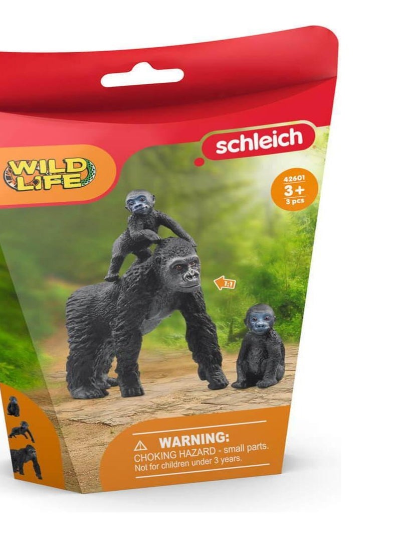 Figurines Wild Life : Famille de Gorilles des Plaines N/A - Kiabi