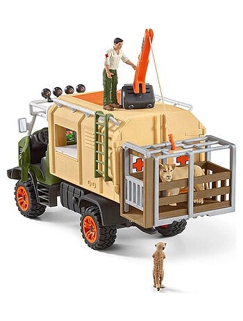 Figurines Wild Life : Gros camion sauvetage d'animaux