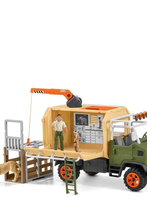 Figurines Wild Life : Gros camion sauvetage d'animaux - Kiabi