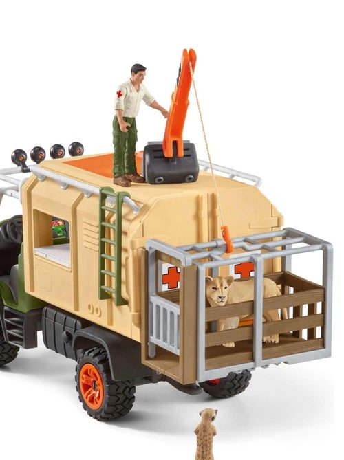 Figurines Wild Life : Gros camion sauvetage d'animaux - Kiabi