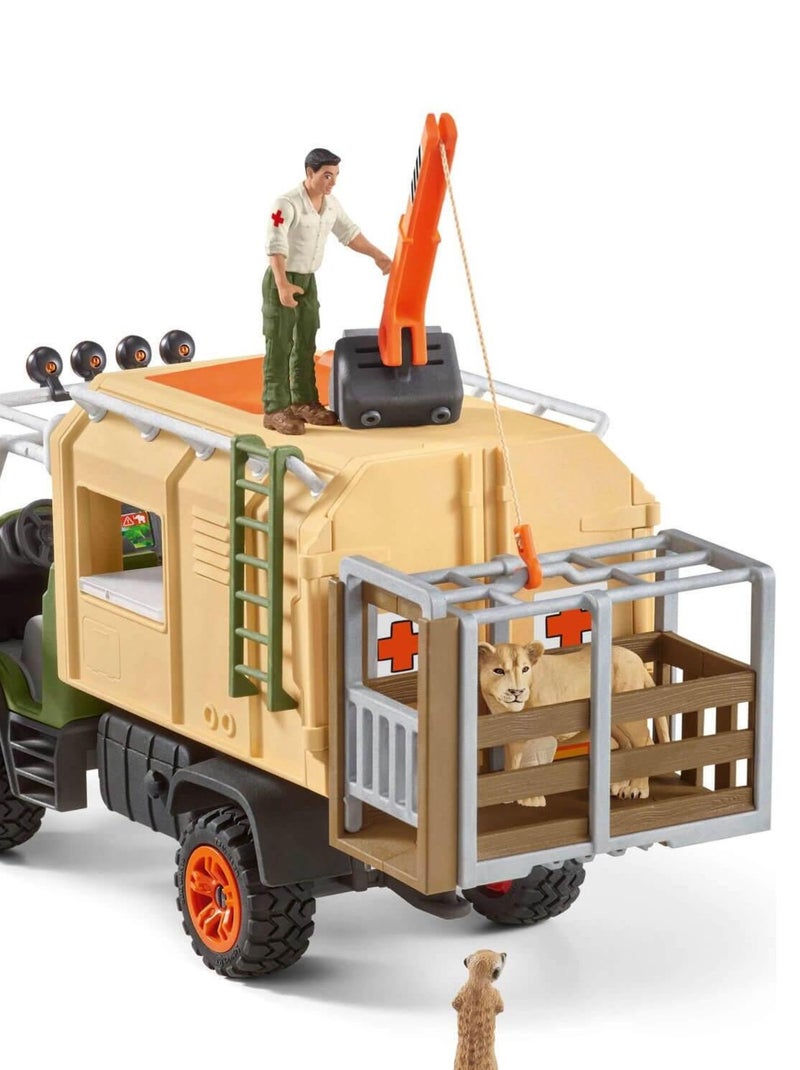 Figurines Wild Life : Gros camion sauvetage d'animaux N/A - Kiabi
