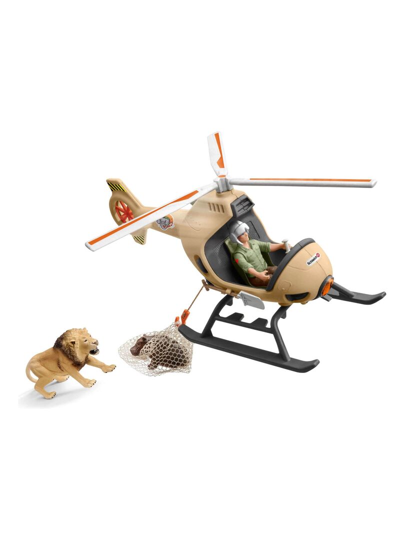 Figurines Wild Life : Hélicoptère pour sauvetage d'animaux - N/A - Kiabi -  42.07€