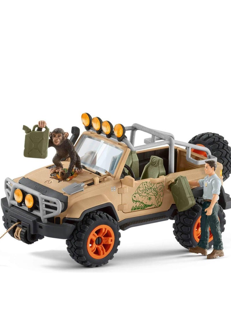 Figurines Wild Life : Véhicule tout-terrain avec treuil N/A - Kiabi