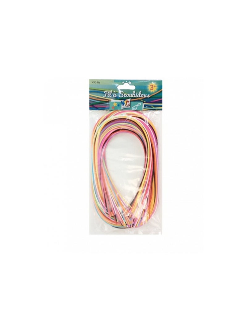 Fil a scoubidous x 50 multi couleur N/A - Kiabi