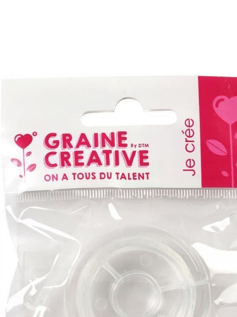 Fil elastique transparent 5m Rouge - Kiabi