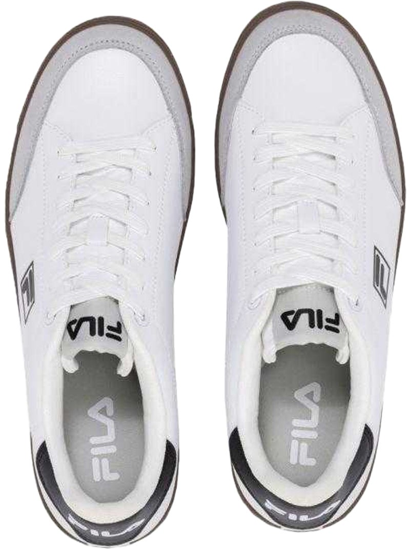 Fila - Baskets COURTBAY Blanc Marron - Kiabi