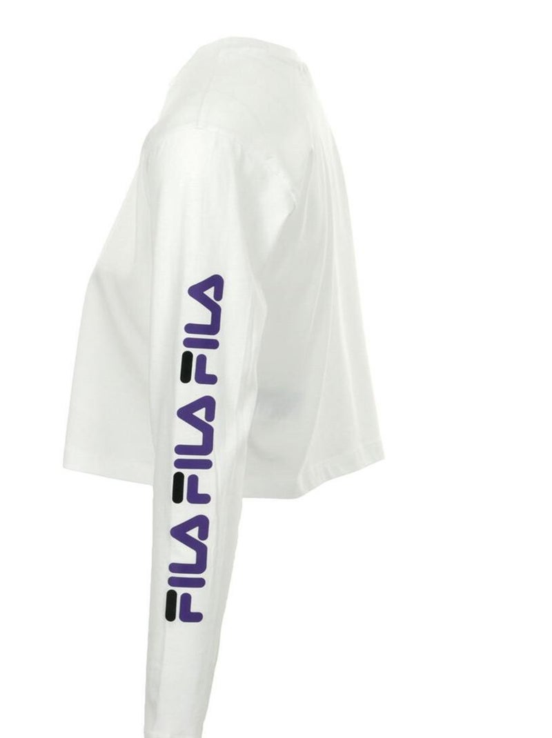 Fila Reva Cropped T-Shirt Blanc - Kiabi