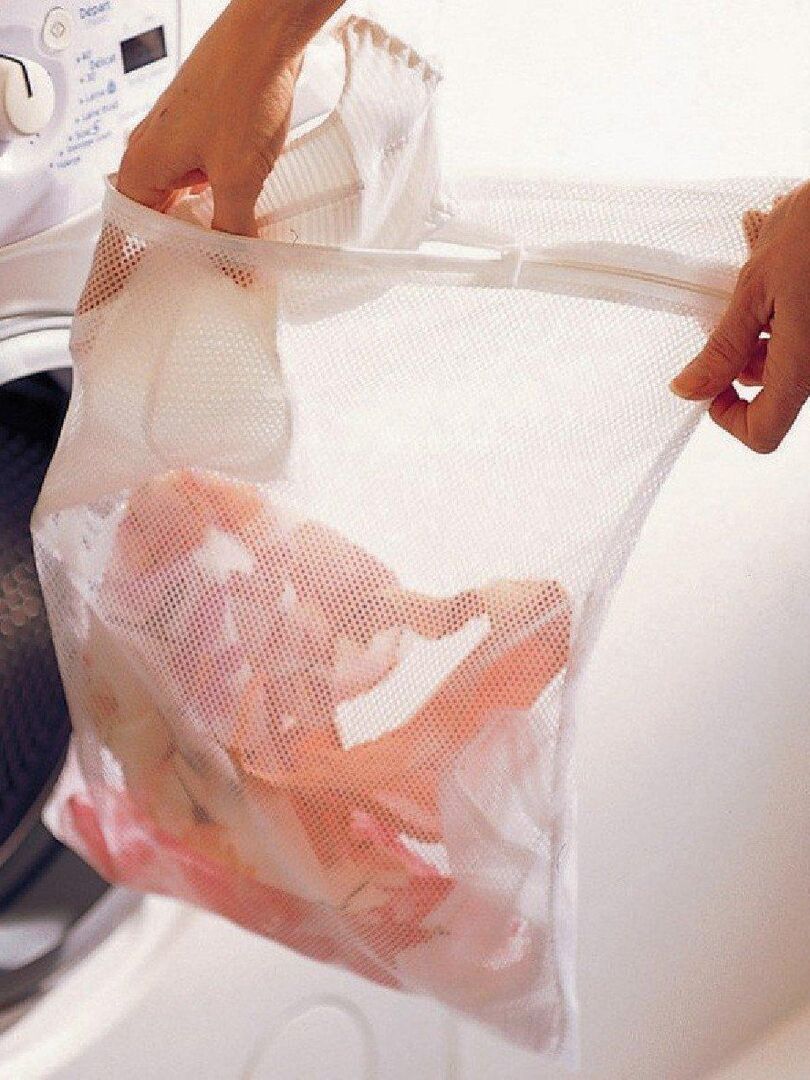 Filet de lavage 40X30 cm spécial lingerie Blanc - Kiabi