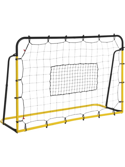 Filet de rebond de football angle réglable jaune noir - Kiabi