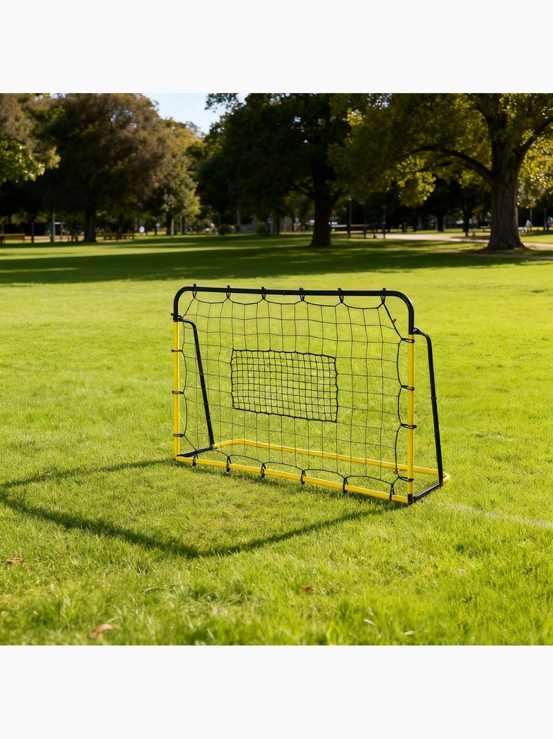 Filet de rebond de football angle réglable jaune noir Jaune - Kiabi