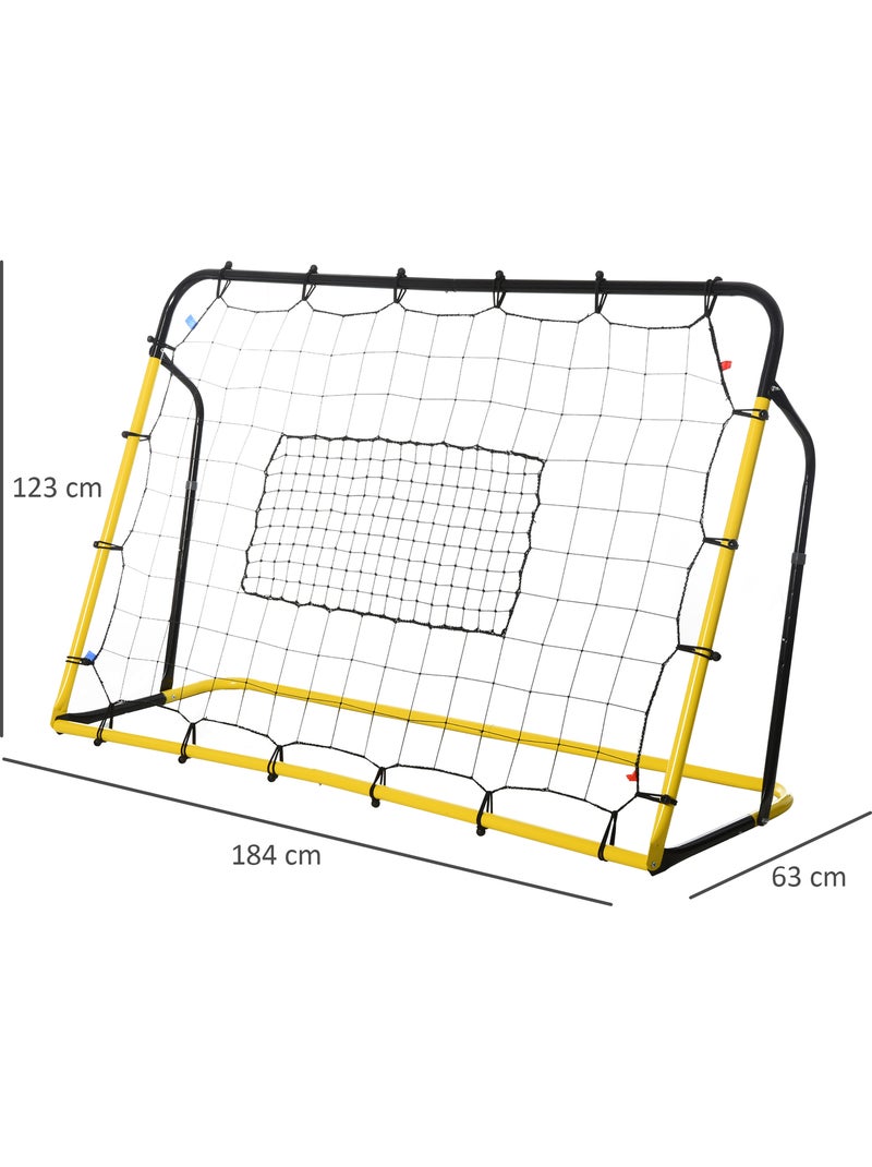 Filet de rebond de football angle réglable jaune noir Jaune - Kiabi