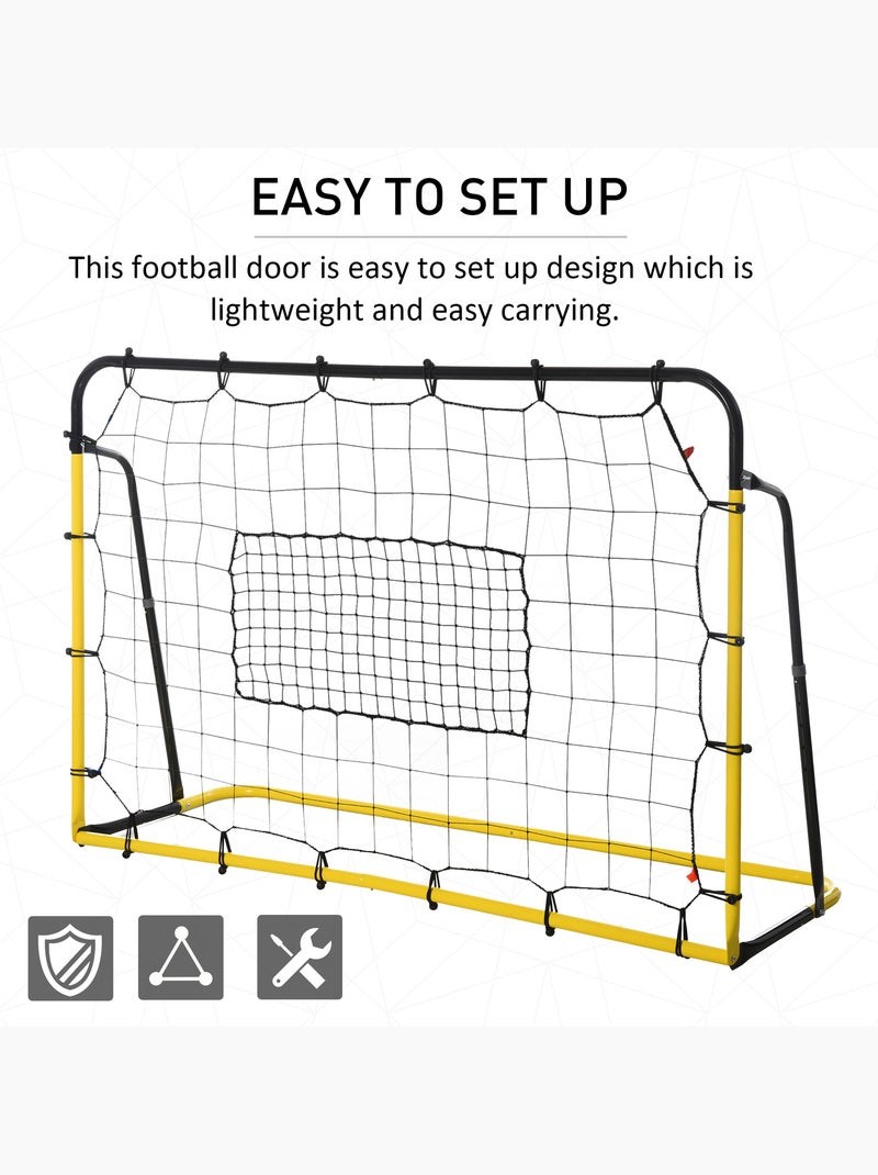 Filet de rebond de football angle réglable jaune noir Jaune - Kiabi