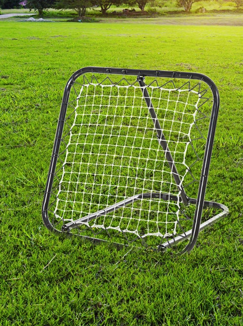 Filet de rebond de football pliable inclinable PE métal époxy noir - Kiabi