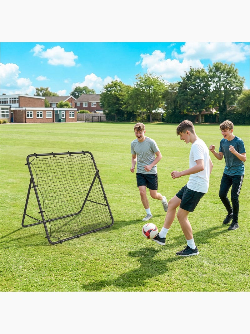 Filet de rebond football pliable réglable 5 angles Noir - Kiabi