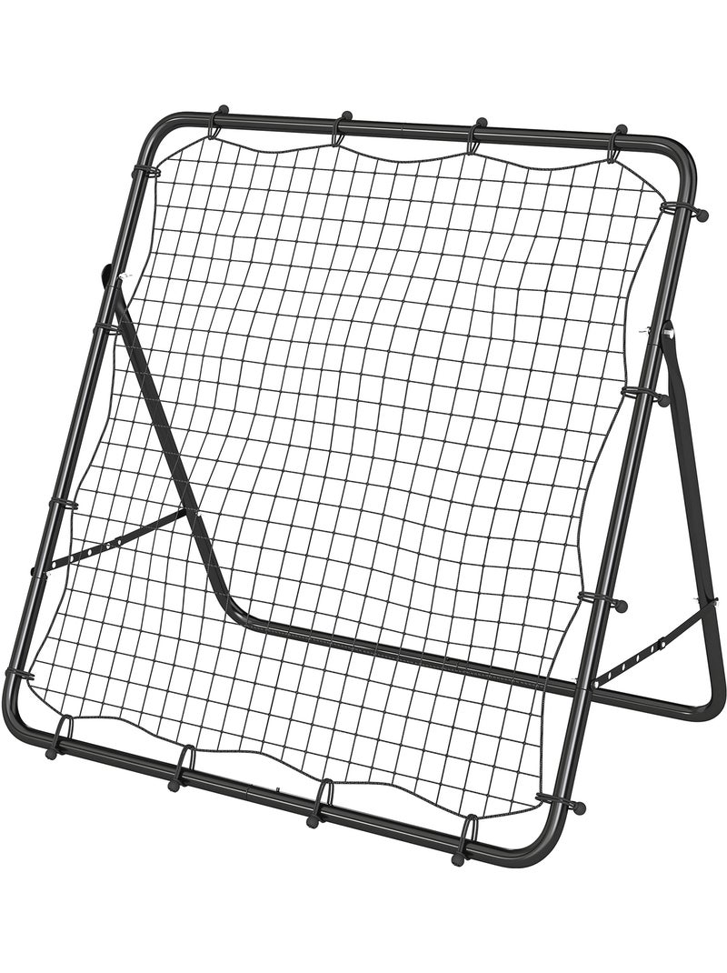 Filet de rebond football pliable réglable 5 angles Noir - Kiabi