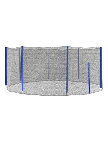 Filet de sécurité trampoline porte zipée Ø 366 cm 8 poteaux