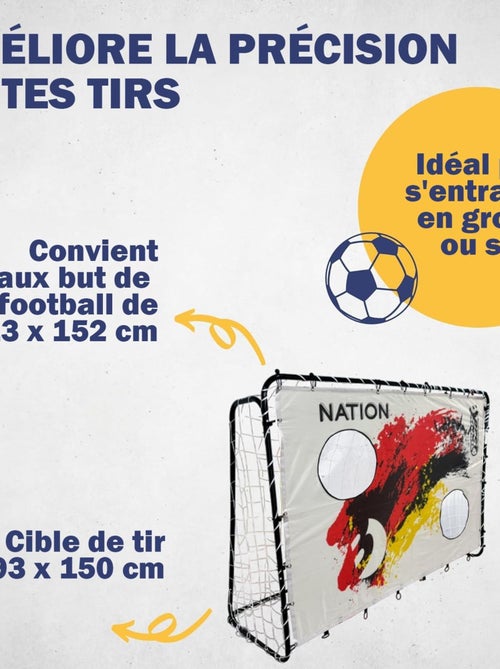 Filet de tir "Nation D" avec 2 trous de tir 193 x 150 cm - Kiabi