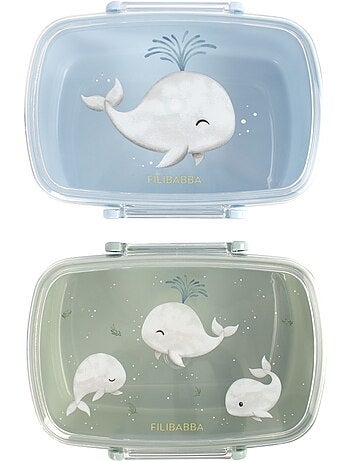 Filibabba - Lot de 2 lunch box