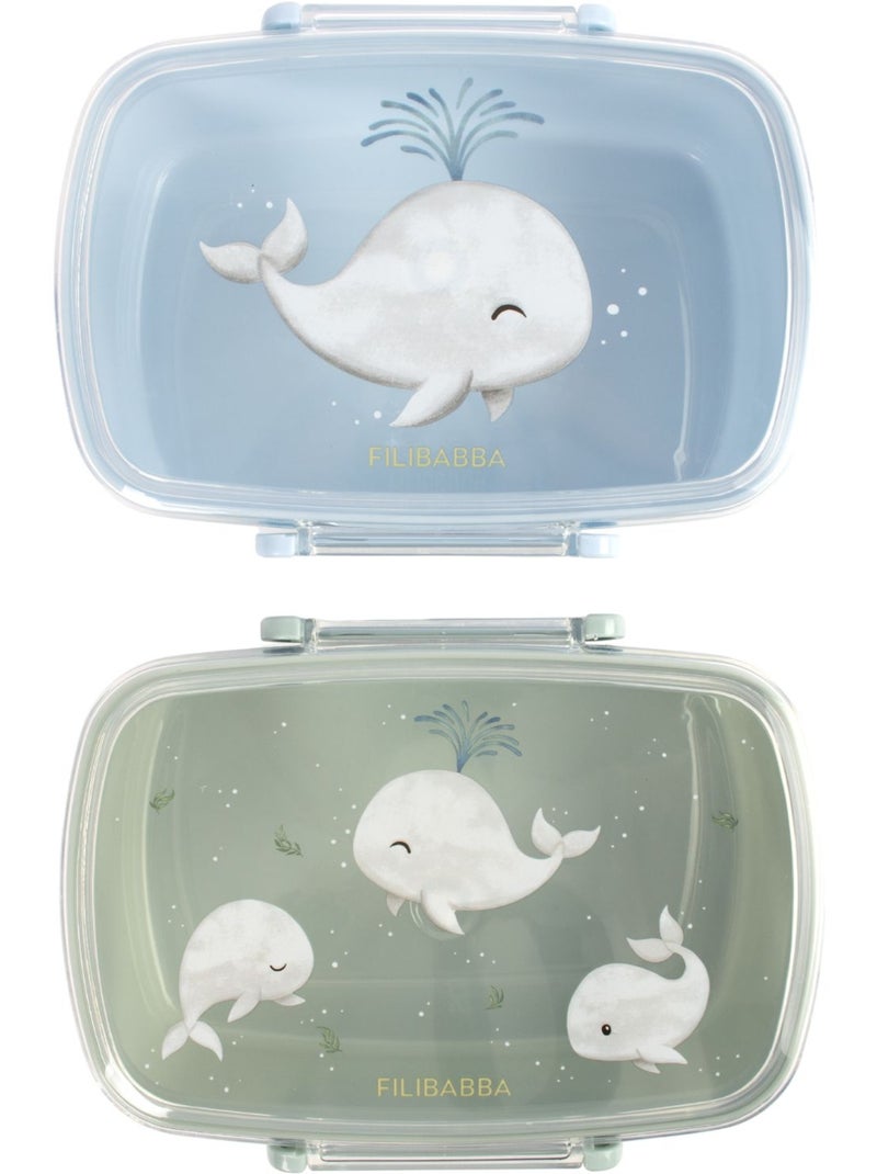 Filibabba - Lot de 2 lunch box Bleu - Kiabi