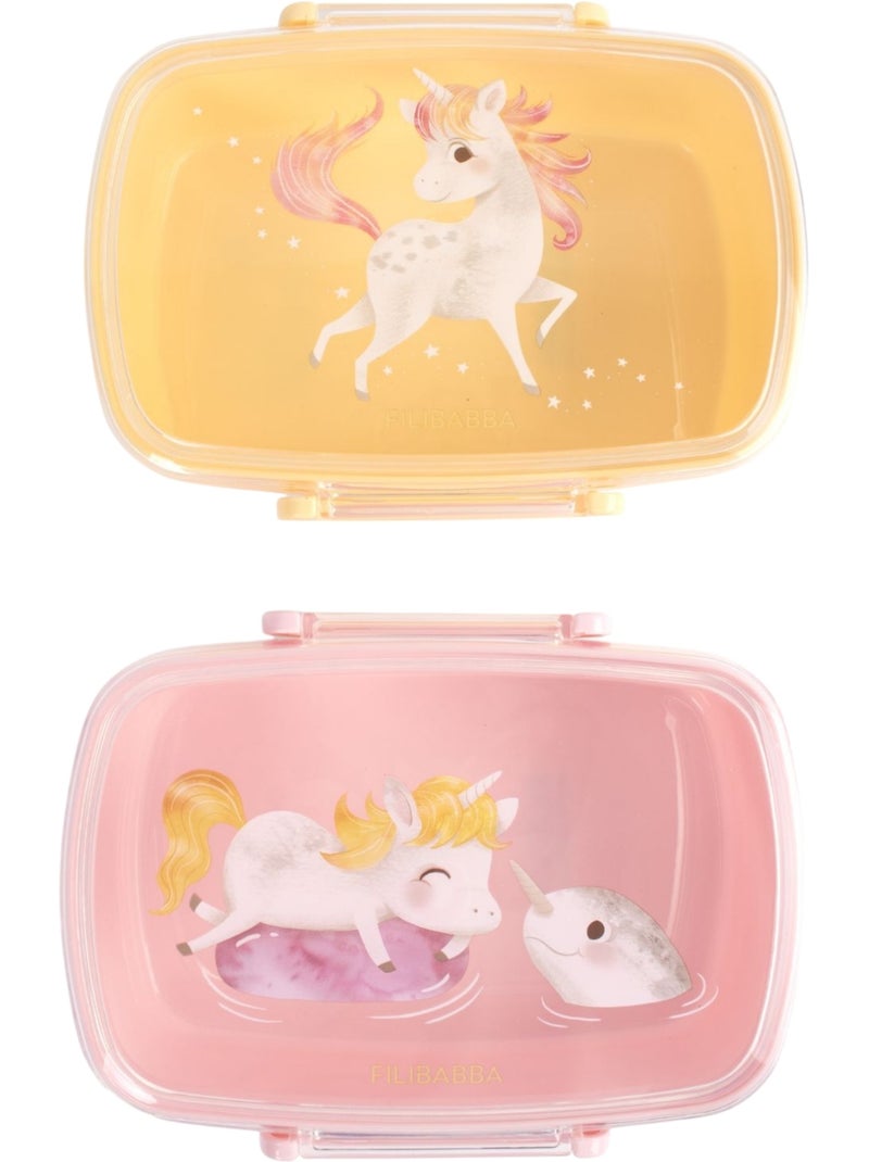 Filibabba - Lot de 2 lunch box Jaune - Kiabi