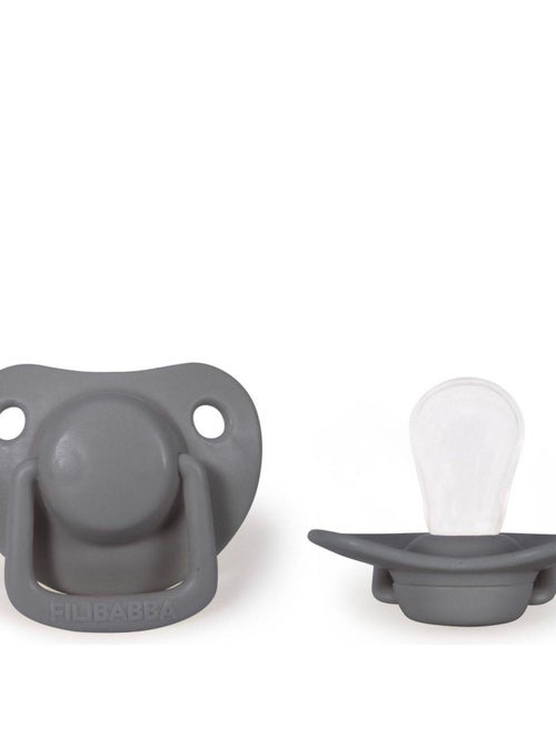 Filibabba | Lot de 2 sucettes anatomique en silicone 0-6m - Kiabi