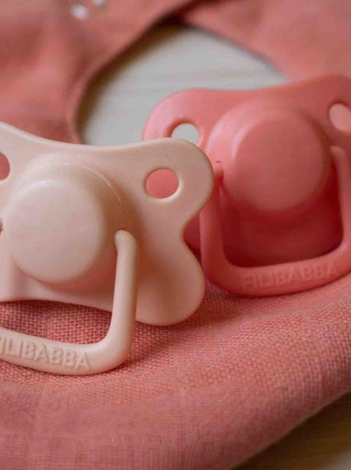 Filibabba | Lot de 2 sucettes anatomique en silicone 6 mois et + - Kiabi