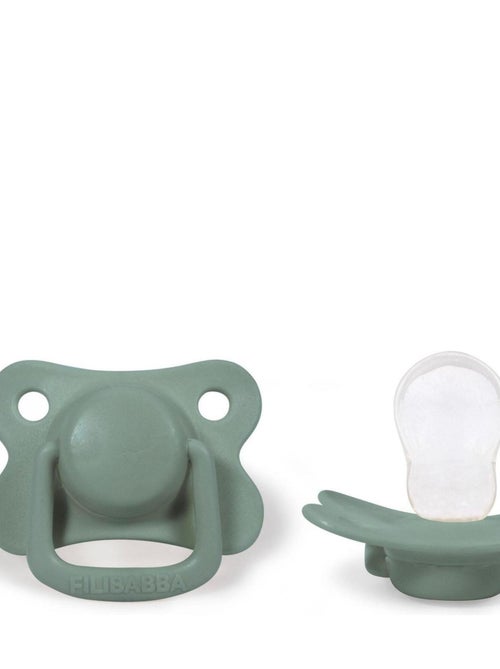 Filibabba | Lot de 2 sucettes anatomique en silicone 6 mois et + - Kiabi