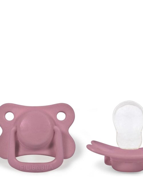 Filibabba | Lot de 2 sucettes anatomique en silicone 6 mois et + - Kiabi