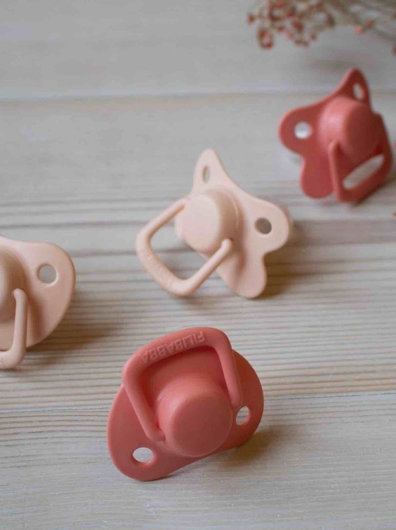 Filibabba | Lot de 2 sucettes anatomique en silicone 6 mois et + Vieux rose - Kiabi