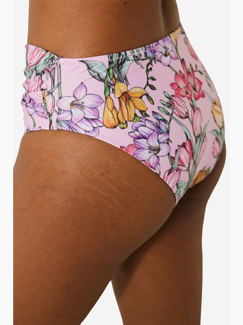 Filipa bas de bikini à fleurs avec twist penti Rose - Kiabi