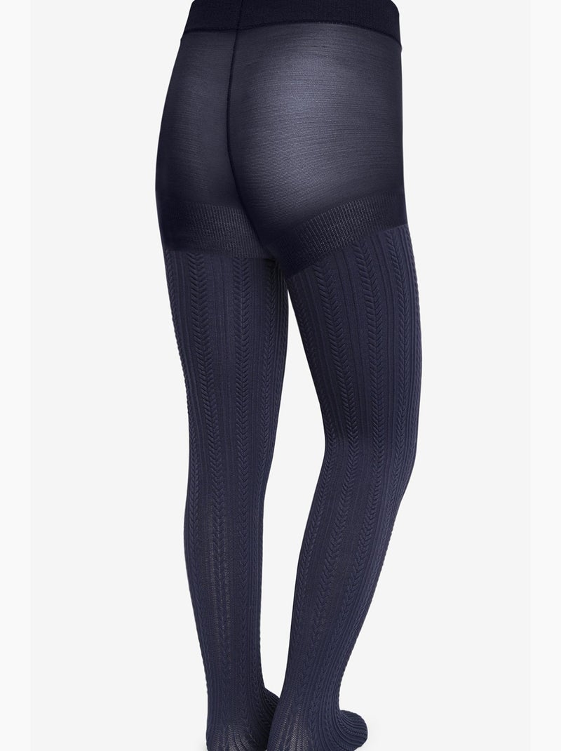 Fille pretty knit penti Bleu marine - Kiabi