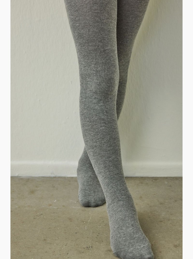 Fille pretty koton collant penti Gris - Kiabi