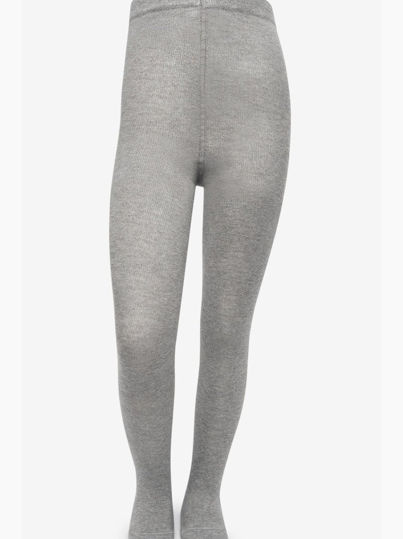 Fille pretty koton collant penti Gris - Kiabi
