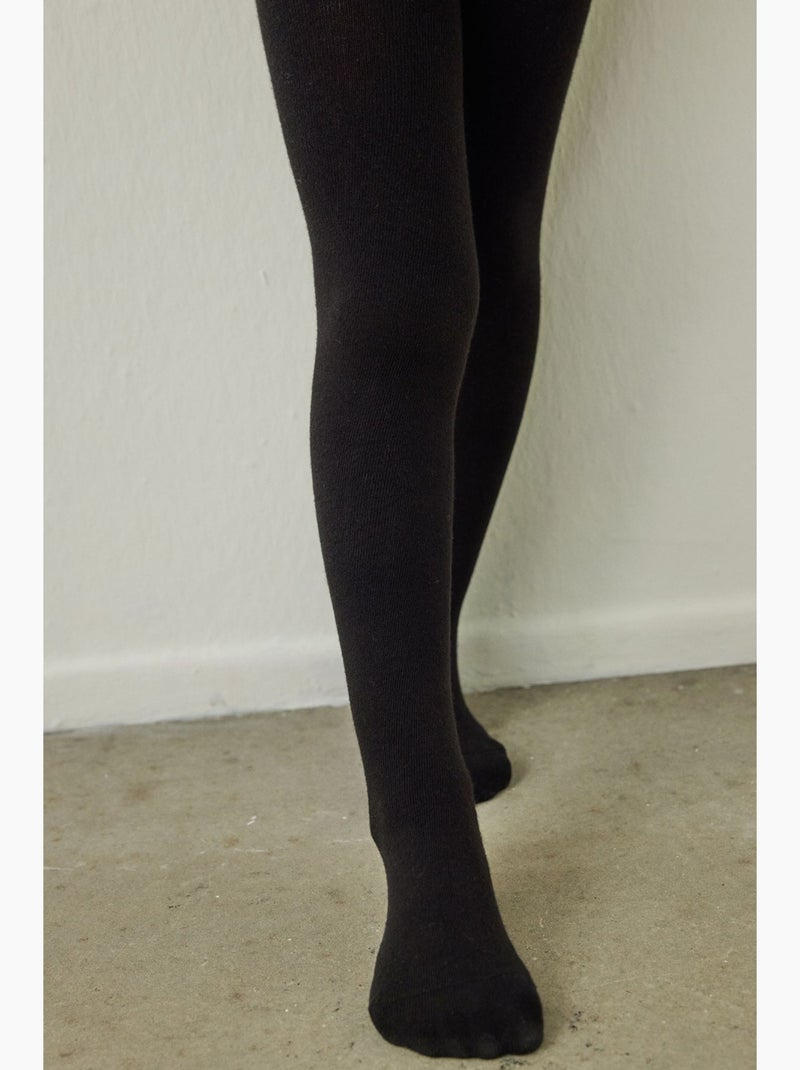 Fille pretty koton collant penti Noir - Kiabi