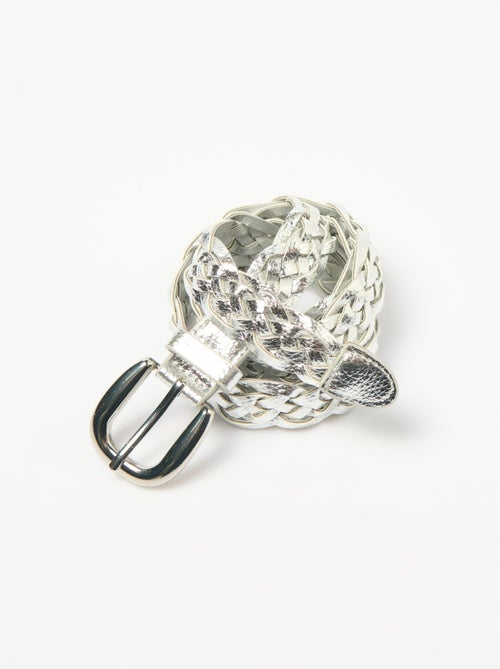 Fine ceinture tressée ajustable - AFIBEL - Kiabi