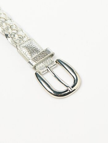 Fine ceinture tressée ajustable