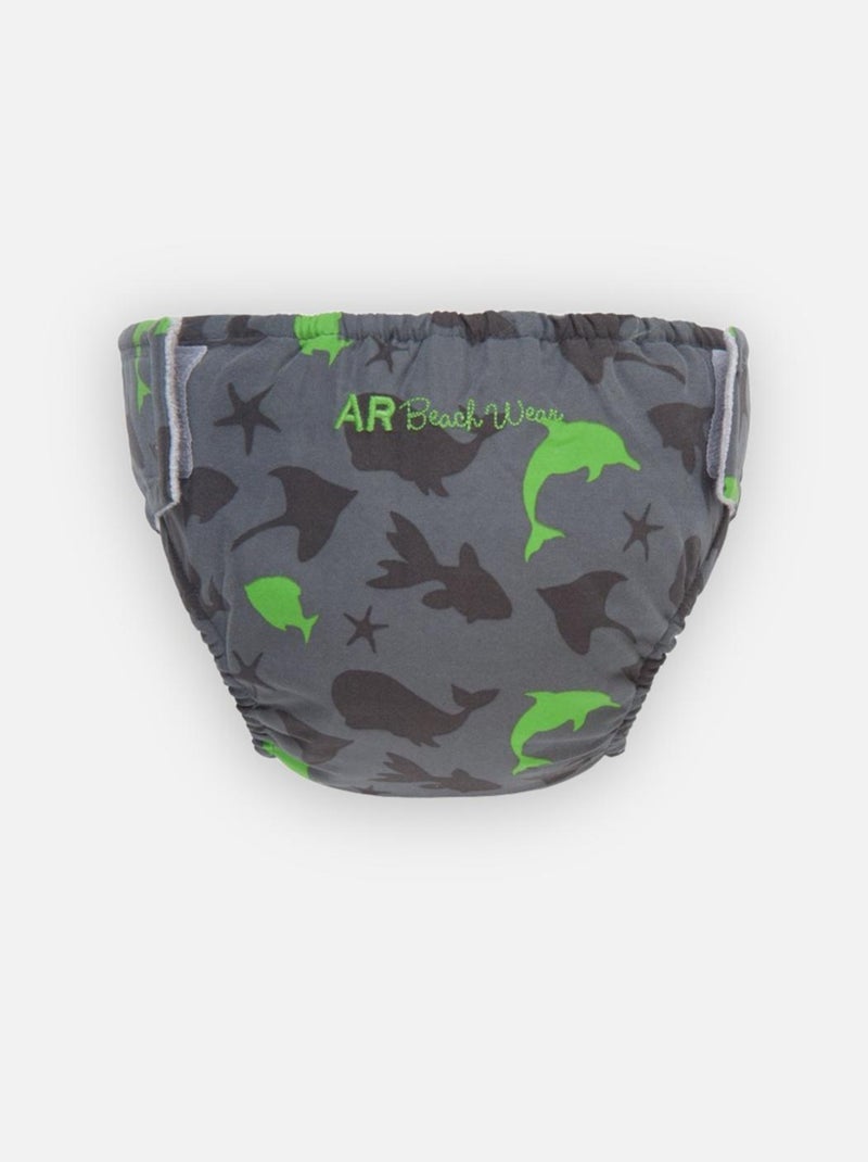 Fish Caleçon Double Protection Archimède Bleu - Kiabi