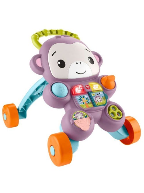 Fisher-price - mon trotteur singe violet - musique, lumières et activités - fisher-price - jgw90 - Kiabi