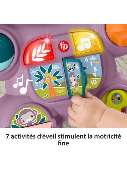 Fisher-price - mon trotteur singe violet - musique, lumières et activités - fisher-price - jgw90 - Kiabi