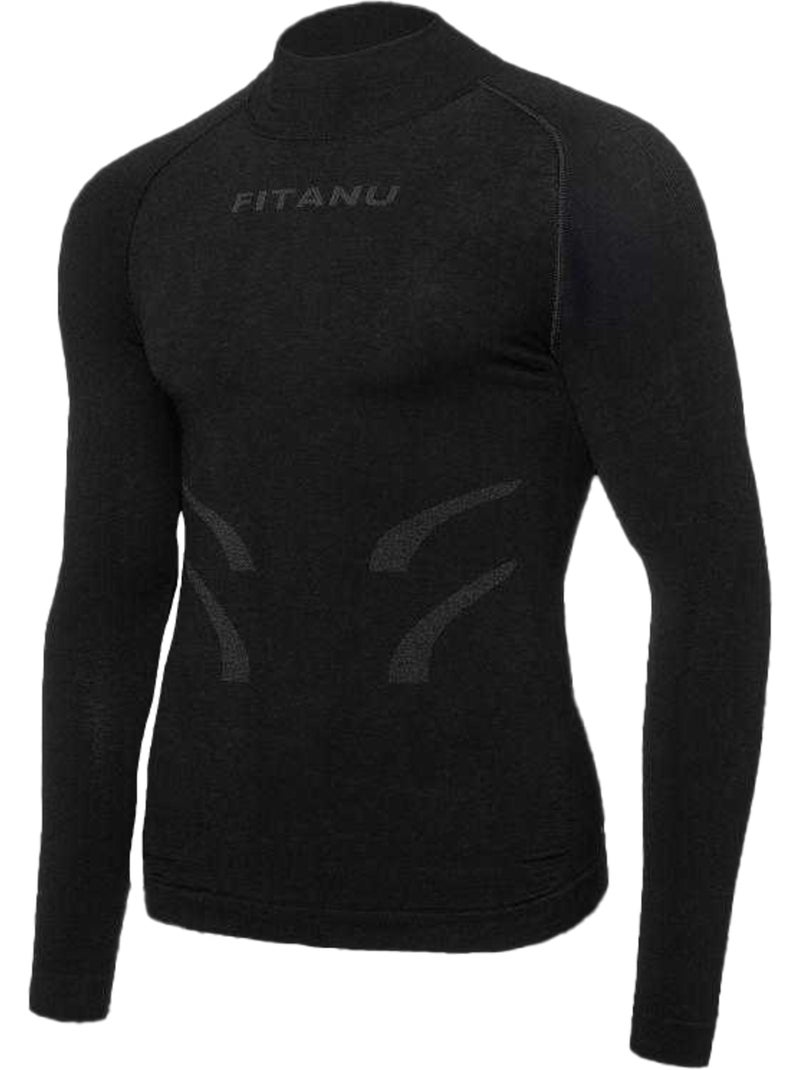 Fitanu - Haut thermique motif/style logo ELDER Noir - Kiabi
