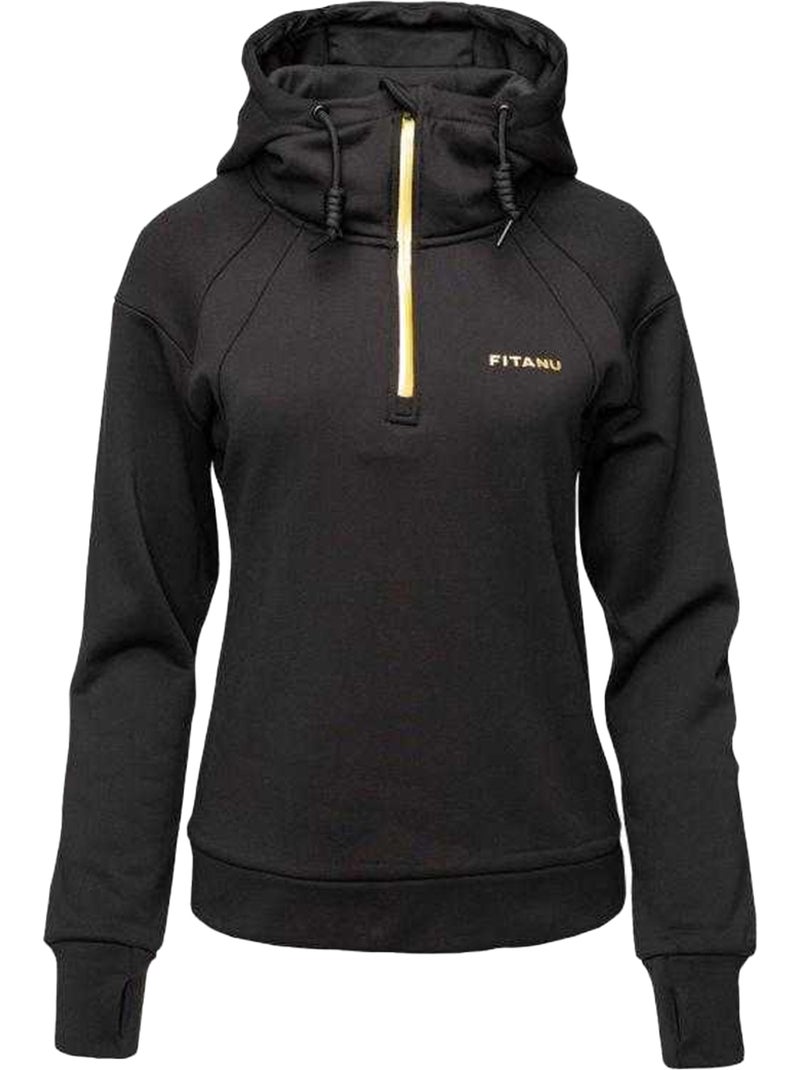 Fitanu - Sweat à capuche THAME Noir - Kiabi