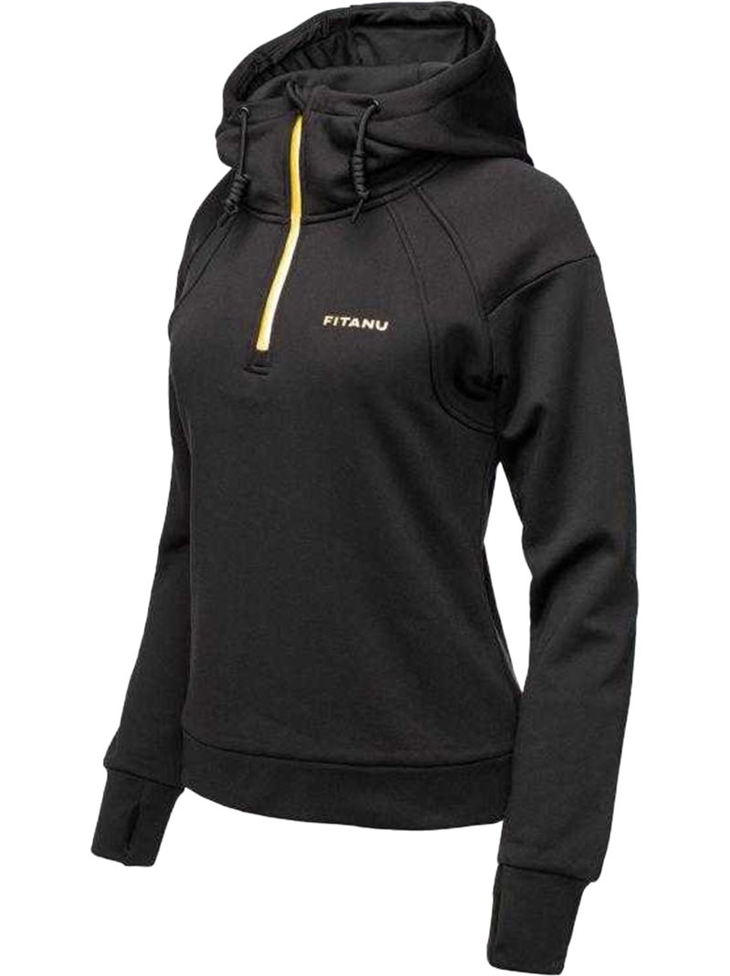 Fitanu - Sweat à capuche THAME Noir - Kiabi