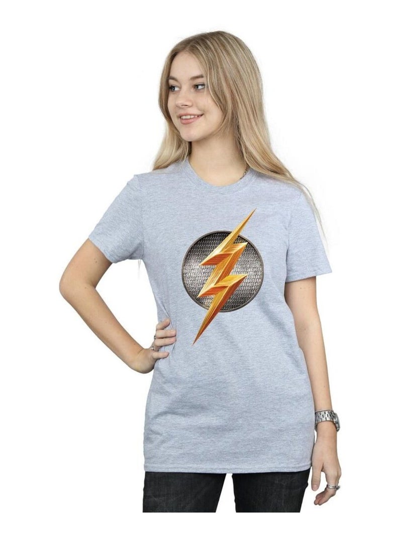 Flash - T-shirt Gris chiné - Kiabi