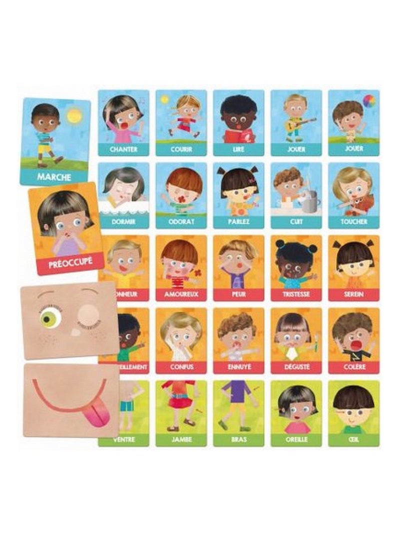 Flashcards Emotions actions Montessori N/A - Kiabi