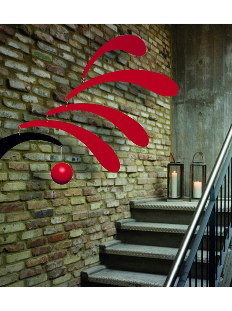 'flensted Mobiles' Flowing Rhythm Red 90x170cm Rouge - Kiabi