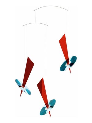 Mobile Suspendu Flensted 'Métamorphose' - Décoration Murale Ou Plafond, Fabrication Artisanale Danoise - Mouvement Perpétuel Avec Courant D'air