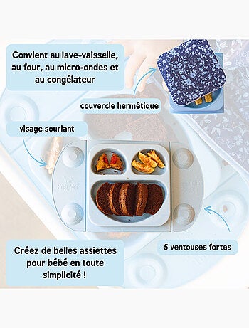 'Fleur de Jardin'' Assiette EasyMat et son sac isotherme