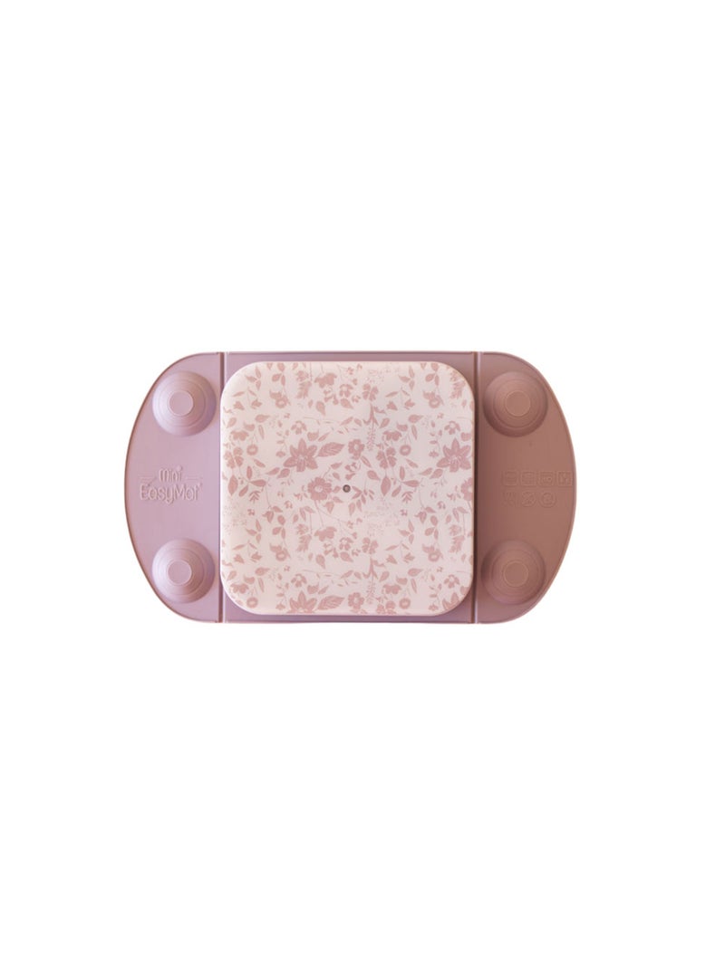 'Fleur de Jardin'' Assiette EasyMat et son sac isotherme Rose - Kiabi