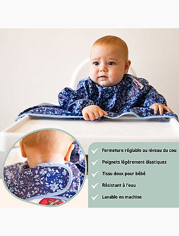 'Fleur de Jardin'' Bavoir Tidy Tot Cover & Catch - manches longues
